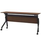 会議用テーブル(NT-15045 NF10 木目幕板 WN/BK) 2枚目画像