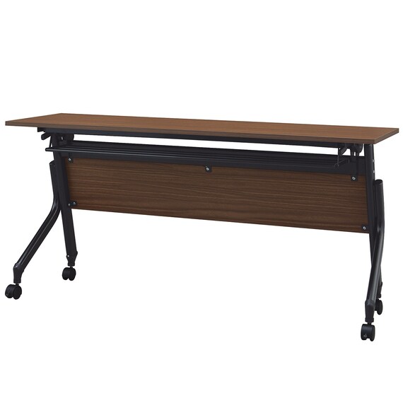 会議用テーブル(NT-15045 NF10 木目幕板 WN/BK) 2枚目画像