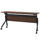 会議用テーブル(NT-15045 NF10 木目幕板 WN/BK) 2枚目画像