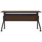 会議用テーブル(NT-15045 NF10 木目幕板 WN/BK) 3枚目画像