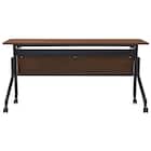 会議用テーブル(NT-15045 NF10 木目幕板 WN/BK) 3枚目画像