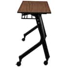 会議用テーブル(NT-15045 NF10 木目幕板 WN/BK) 4枚目画像