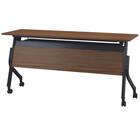 会議用テーブル(NT-15045 NF10 木目幕板 WN/BK) 5枚目画像