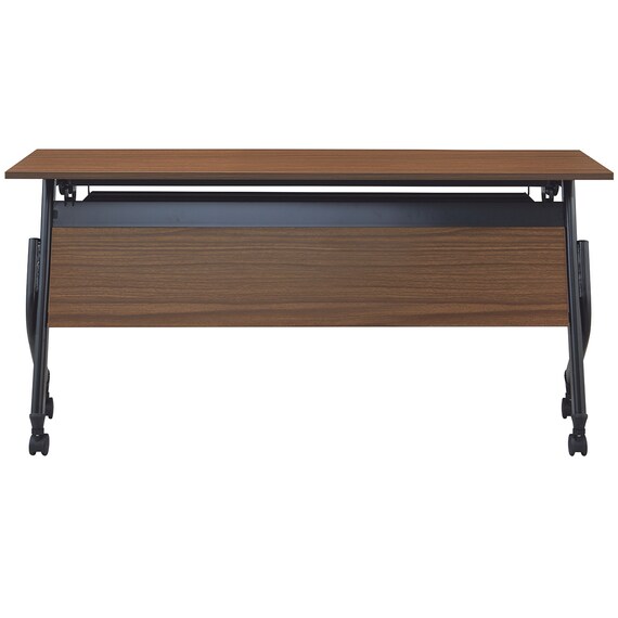 会議用テーブル(NT-15045 NF10 木目幕板 WN/BK) 6枚目画像