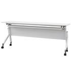 会議用テーブル(NT-18045 NF10 スチール幕板 WH) 2枚目画像