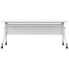 会議用テーブル(NT-18045 NF10 スチール幕板 WH) 3枚目画像