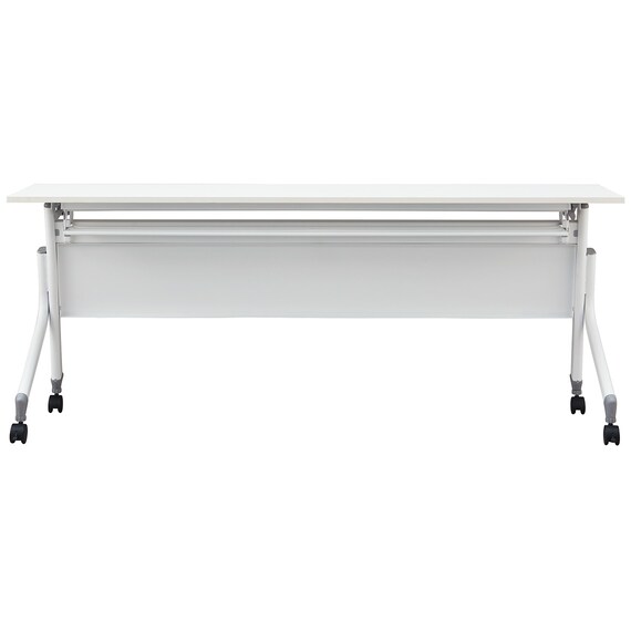 会議用テーブル(NT-18045 NF10 スチール幕板 WH) 3枚目画像