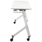 会議用テーブル(NT-18045 NF10 スチール幕板 WH) 4枚目画像