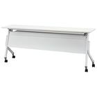 会議用テーブル(NT-18045 NF10 スチール幕板 WH) 5枚目画像