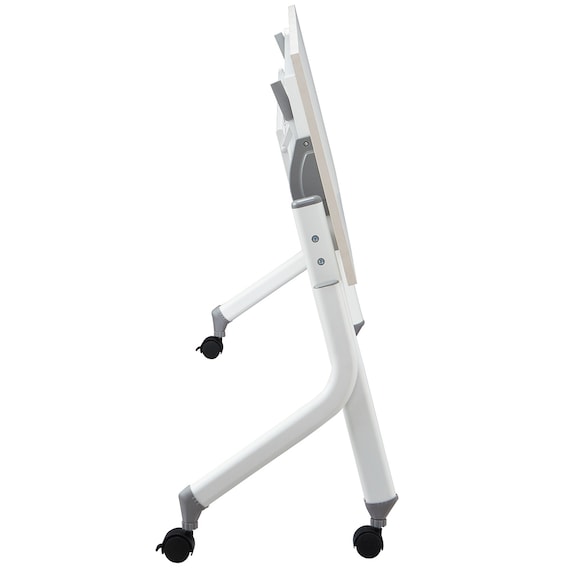 会議用テーブル(NT-18045 NF10 スチール幕板 WH) 8枚目画像