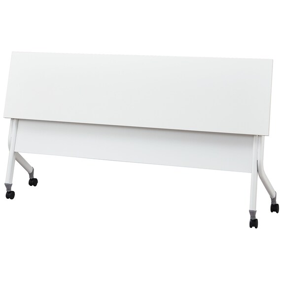 会議用テーブル(NT-18045 NF10 スチール幕板 WH) 9枚目画像