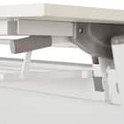 会議用テーブル(NT-18045 NF10 スチール幕板 WH) 11枚目画像