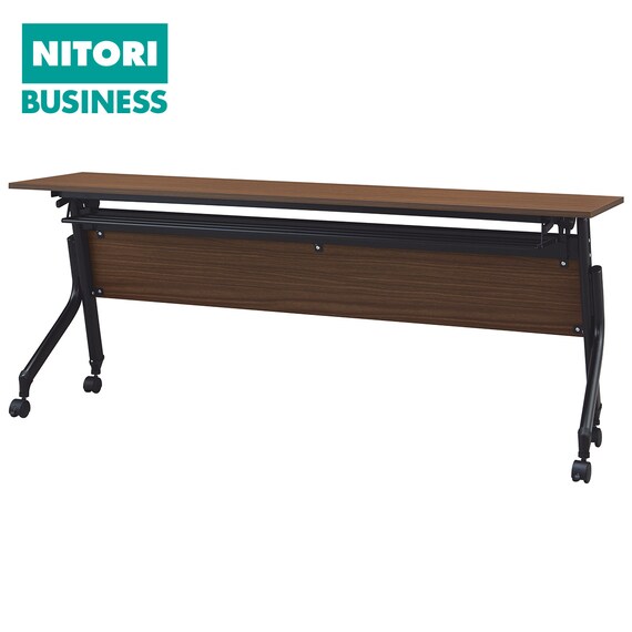 会議用テーブル(NT-18045 NF10 木目幕板 WN/BK) 1枚目画像