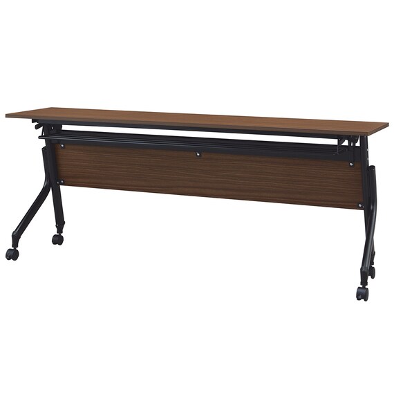 会議用テーブル(NT-18045 NF10 木目幕板 WN/BK) 2枚目画像