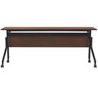 会議用テーブル(NT-18045 NF10 木目幕板 WN/BK) 3枚目画像