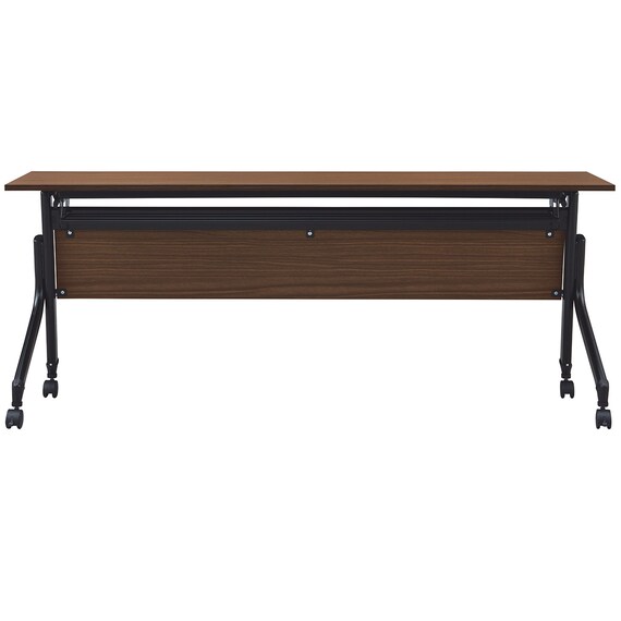 会議用テーブル(NT-18045 NF10 木目幕板 WN/BK) 3枚目画像