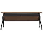 会議用テーブル(NT-18045 NF10 木目幕板 WN/BK) 3枚目画像