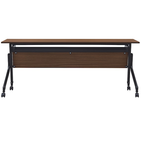 会議用テーブル(NT-18045 NF10 木目幕板 WN/BK) 3枚目画像