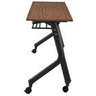 会議用テーブル(NT-18045 NF10 木目幕板 WN/BK) 4枚目画像