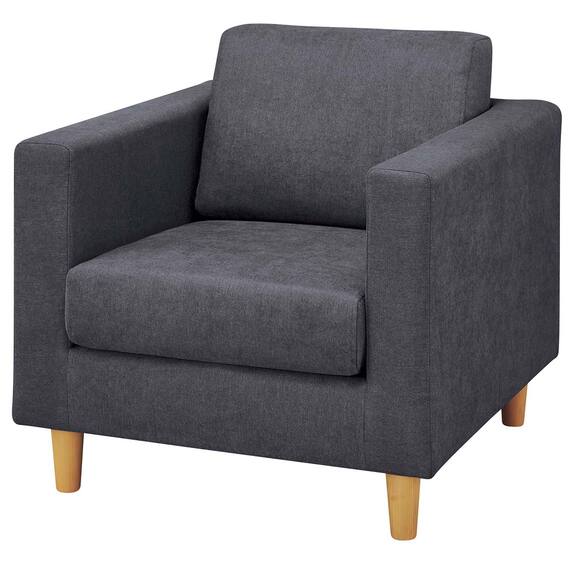 1人用布張りソファ(WD11S  DGY) 2枚目画像