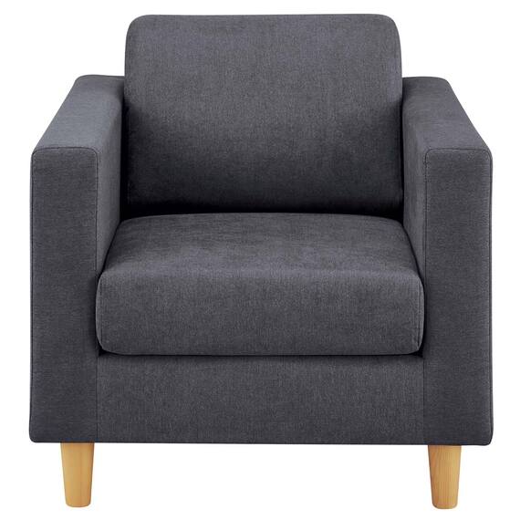 1人用布張りソファ(WD11S  DGY) 3枚目画像