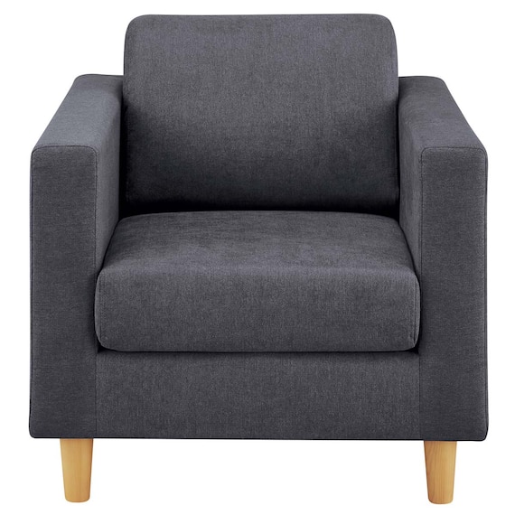 1人用布張りソファ(WD11S DGY) 3枚目画像