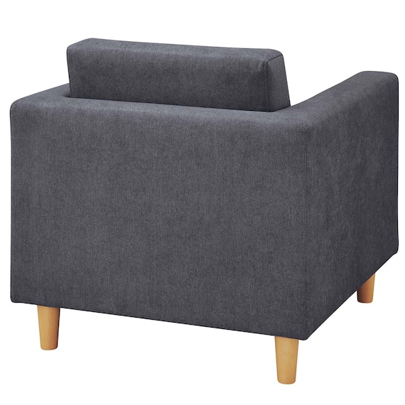 1人用布張りソファ(WD11S DGY) 5枚目画像