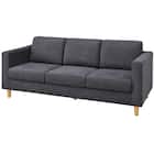 3人用布張りソファ(WD11S DGY) 2枚目画像