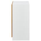 キャビネット2段 フル扉タイプ(MGN WH/OAK) 4枚目画像