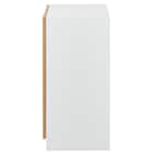 キャビネット2段 フル扉タイプ(MGN WH/OAK) 4枚目画像