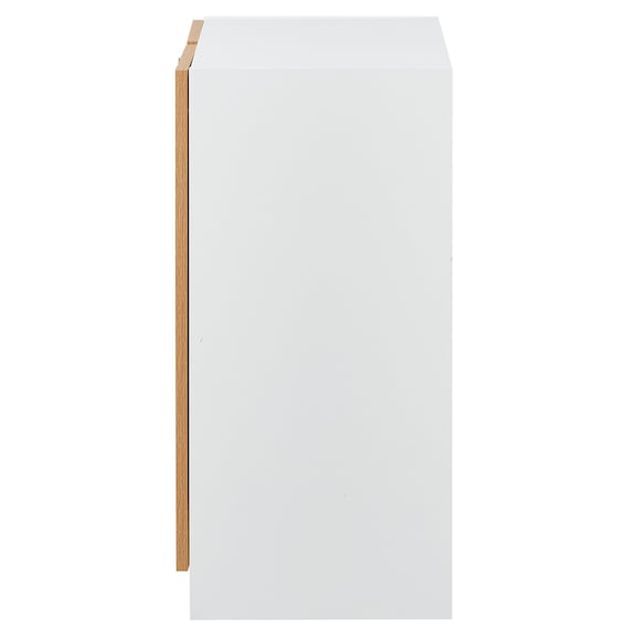 キャビネット2段 フル扉タイプ(MGN WH/OAK) 4枚目画像