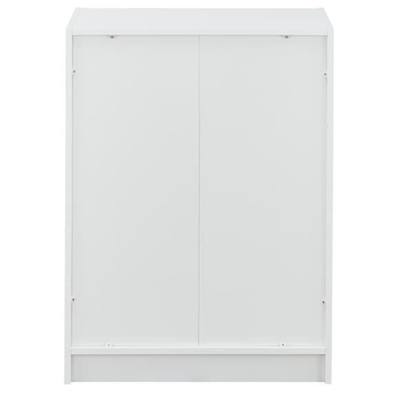 キャビネット2段 フル扉タイプ(MGN WH/OAK) 5枚目画像