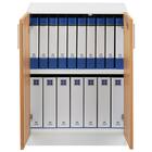 キャビネット2段 フル扉タイプ(MGN WH/OAK) 7枚目画像