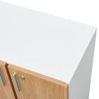 キャビネット2段 フル扉タイプ(MGN WH/OAK) 8枚目画像