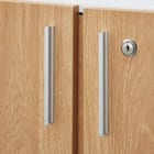 キャビネット2段 フル扉タイプ(MGN WH/OAK) 9枚目画像