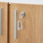 キャビネット2段 フル扉タイプ(MGN WH/OAK) 10枚目画像