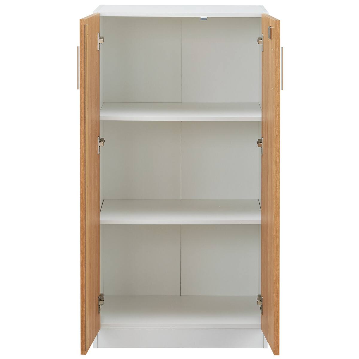 木製キャビネット(3段 MGN フル扉タイプ WH/OAK) | ニトリネット【公式
