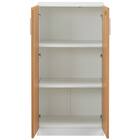 木製キャビネット(3段 MGN フル扉タイプ WH/OAK) 5枚目画像