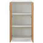 木製キャビネット(3段 MGN フル扉タイプ WH/OAK) 5枚目画像