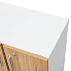 木製キャビネット(3段 MGN フル扉タイプ WH/OAK) 9枚目画像