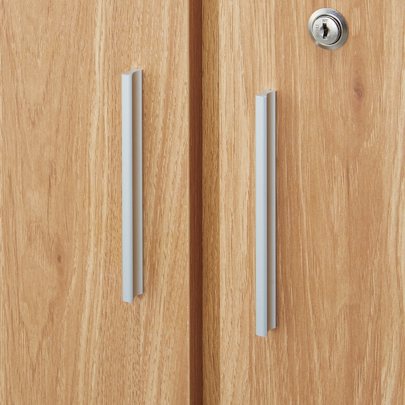 木製キャビネット(3段 MGN フル扉タイプ WH/OAK) 11枚目画像