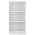 木製キャビネット(3段 MGN WH) 3枚目画像