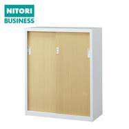 スチール書庫(TSNS3 04N 引き戸 木目柄)