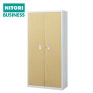 スチール書庫(TSNS2 03N 両開き戸 木目柄)