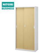 スチール書庫(TSNS3 05N 引き戸 木目柄)