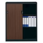 スチール書庫(TSNS3 04N 引き戸 木目柄WN) 7枚目画像