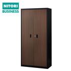 スチール書庫(TSNS2 03N 両開き戸 木目柄WN) 1枚目画像