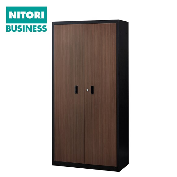 スチール書庫(TSNS2 03N 両開き戸 木目柄WN) 1枚目画像