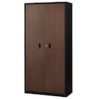 スチール書庫(TSNS2 03N 両開き戸 木目柄WN) 2枚目画像