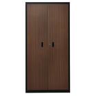 スチール書庫(TSNS2 03N 両開き戸 木目柄WN) 3枚目画像